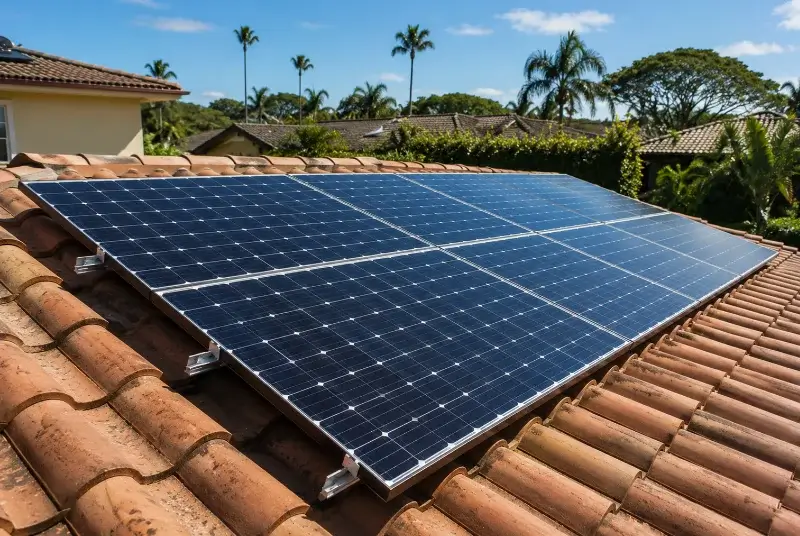Installation de panneaux solaires à Crottet